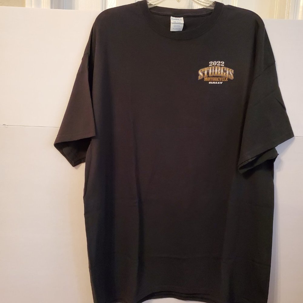 2022 Sturgis Motorcycle Rally t shirt short sleeves 100% cotton size 2X.
